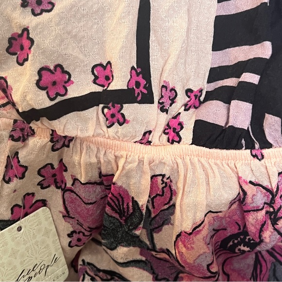 Free People Hot Tropics pink tank top - Picture 6 of 9